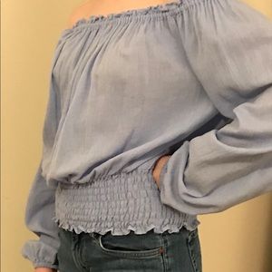 Powder blue Michael Kors off shoulder
